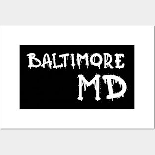BALTIMORE, MD DRIPPY DESIGN Posters and Art